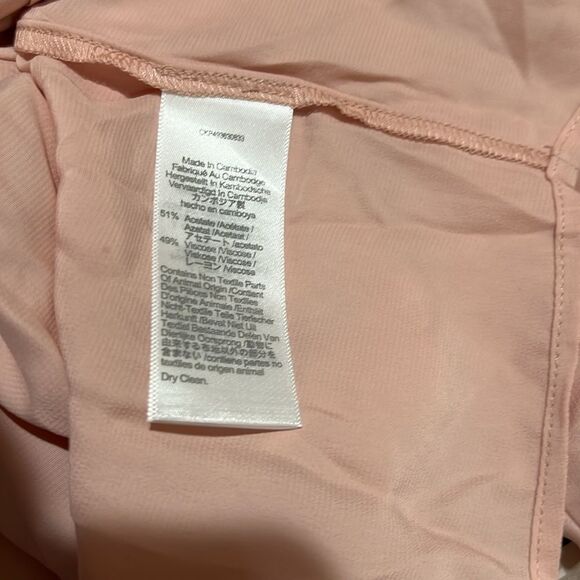 Madewell NT224 Pale Blush Long-Sleeve Button-Front Top size small NWT - Picture 11 of 12